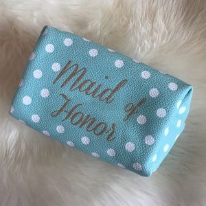 David’s Bridal “Maid of Honor” Polka Dot Bag